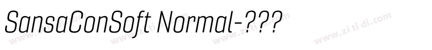 SansaConSoft Normal字体转换